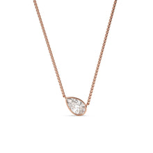 Load image into Gallery viewer, Karen - bezel set pear shape diamond pendant