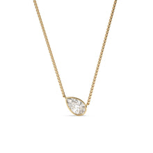 Load image into Gallery viewer, Karen - bezel set pear shape diamond pendant
