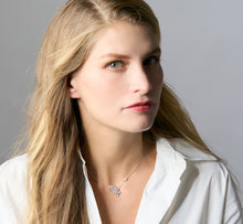 Load image into Gallery viewer, Tina - feather abstract diamond pendant