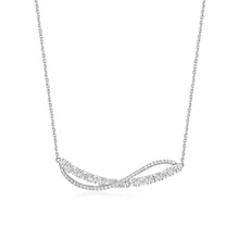 Load image into Gallery viewer, Vanessa Midi - abstract eternity diamond pendant