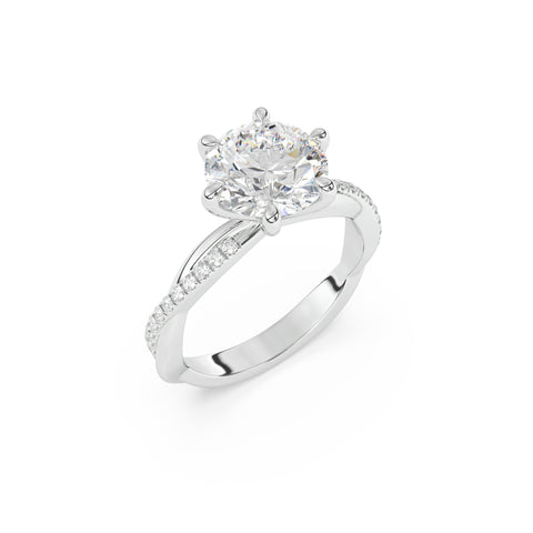 Elsa - round brilliant diamond ring