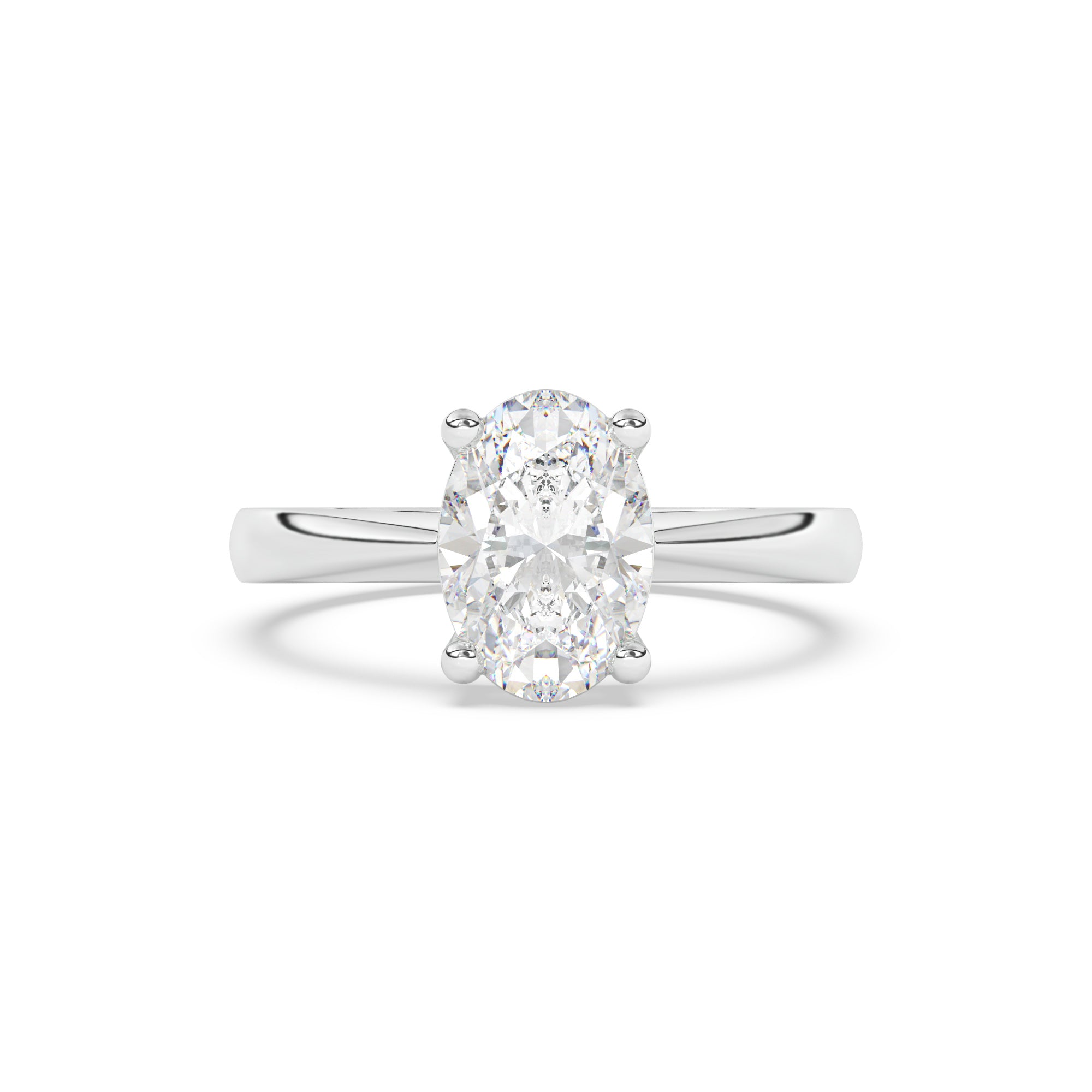 Adeena - oval brilliant diamond ring