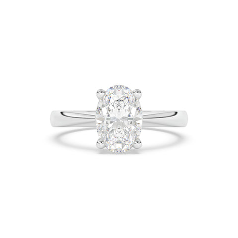 Adeena - oval brilliant diamond ring