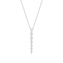 Load image into Gallery viewer, Amanda - graduated pear shape diamond pendant
