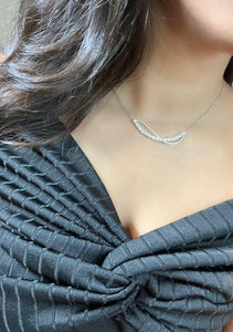 Vanessa Luxe - abstract eternity diamond pendant