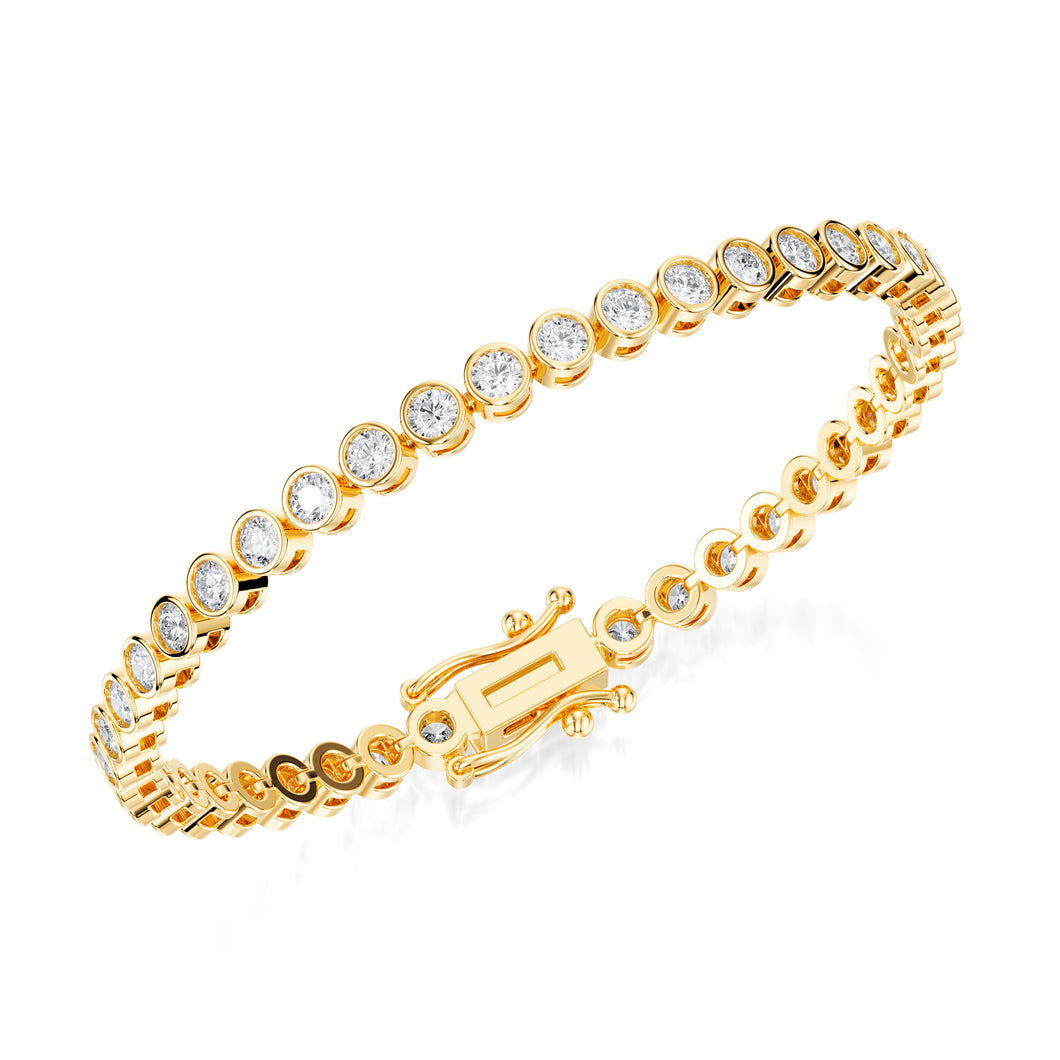 Jeanel - bezel set diamond bracelet