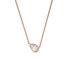 Load image into Gallery viewer, Karen - bezel set pear shape diamond pendant
