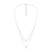Load image into Gallery viewer, Nikita- round diamond layered diamond necklace
