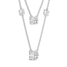 將圖片載入圖庫檢視器 Nikita- round diamond layered diamond necklace
