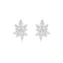 Load image into Gallery viewer, Olivia - diamond cluster earrings
