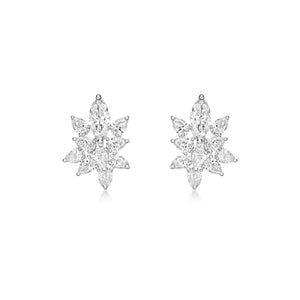 Olivia - diamond cluster earrings