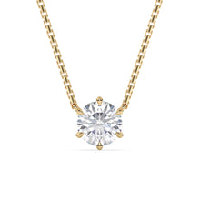 Load image into Gallery viewer, Paige - round briliant diamond pendant
