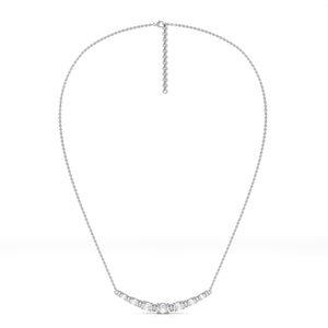Sade - graduating oval diamond pendant