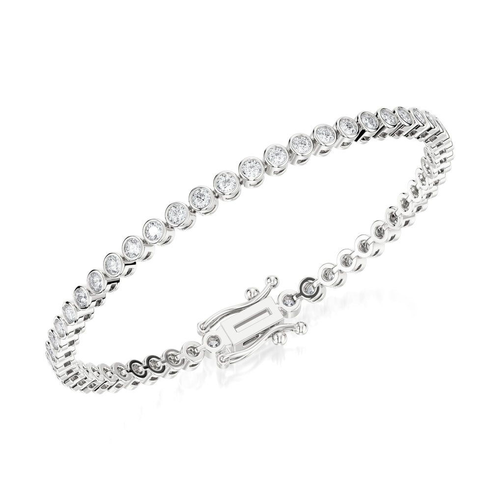 Letitia - bezel set diamonds bracelet