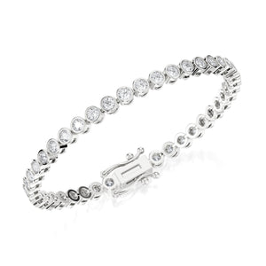 Jeanel - bezel set diamond bracelet