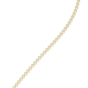 Jeanel - bezel set diamond bracelet