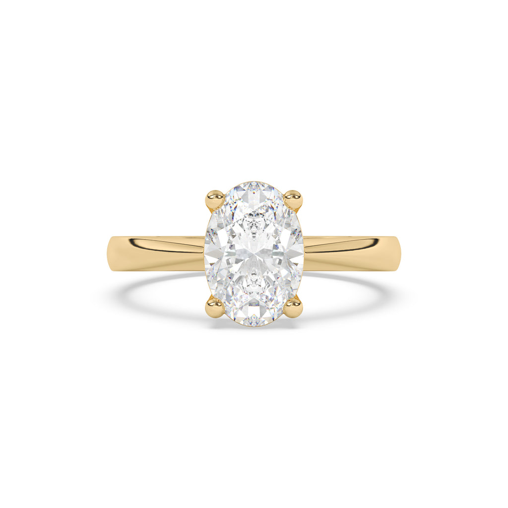 Adeena - oval brilliant diamond ring