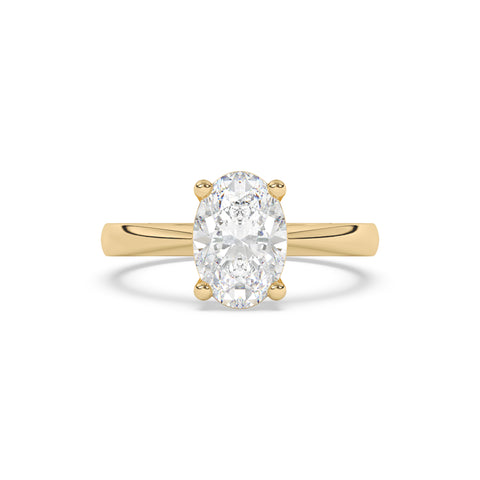 Adeena - oval brilliant diamond ring