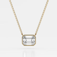 Load image into Gallery viewer, Sheen - emerald cut diamond pendant

