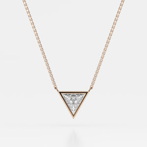 Lumen - trillion cut diamond pendant