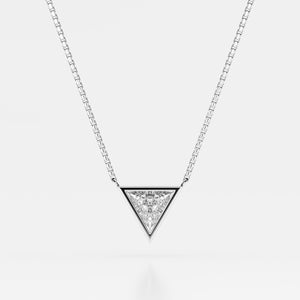 Lumen - trillion cut diamond pendant
