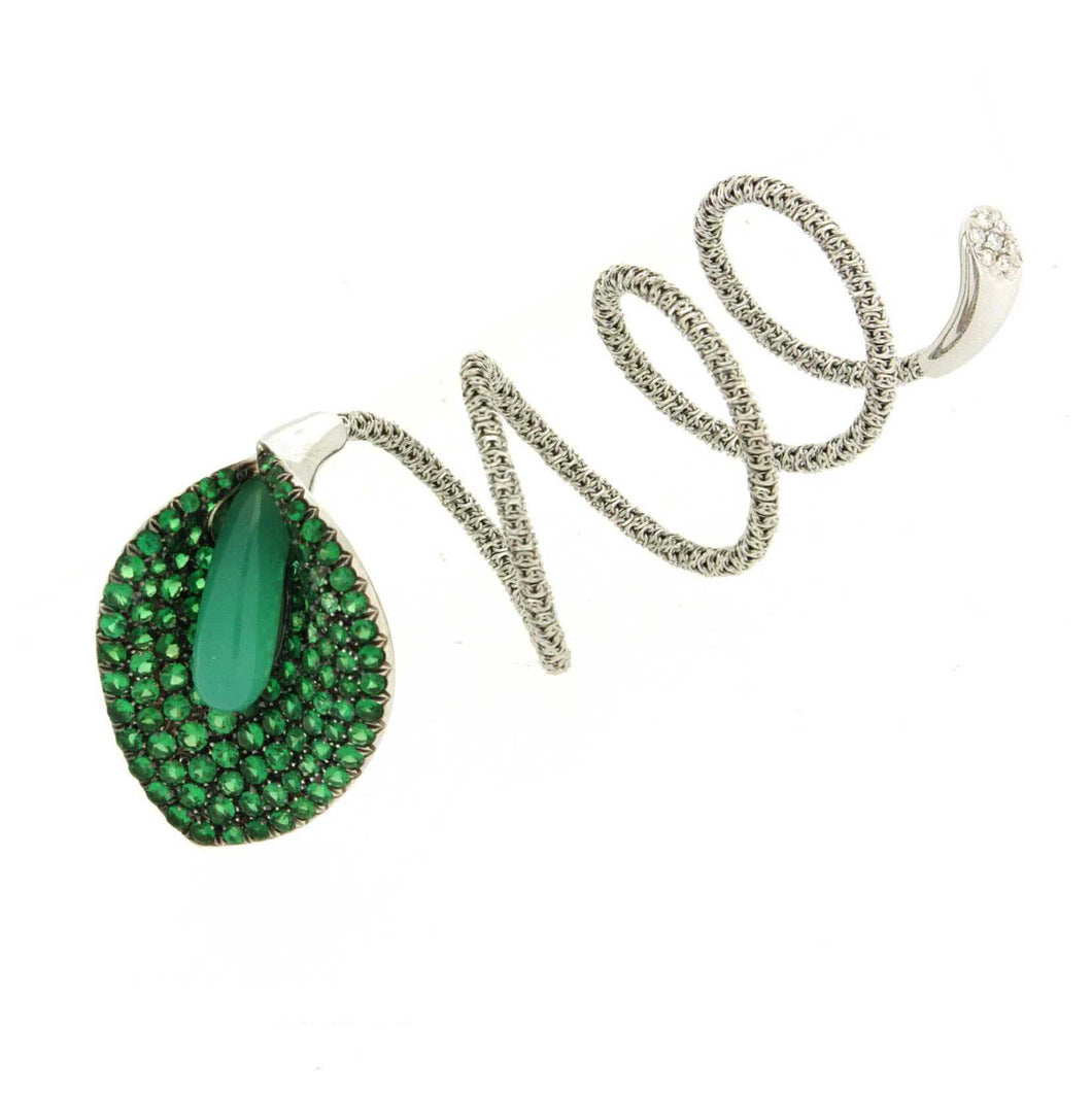 Tsavorite & Crisoprazio Twist Nature