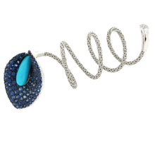 Load image into Gallery viewer, Turquoise &amp; Blue Sapphire Twist Nature
