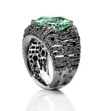 將圖片載入圖庫檢視器 Mint Tourmaline Diamond Ring 
