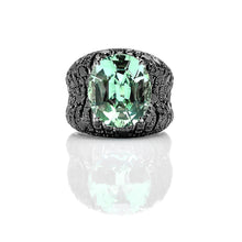 將圖片載入圖庫檢視器 Mint Tourmaline Diamond Ring 
