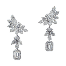 將圖片載入圖庫檢視器 Jasmine - classic diamond drop earrings
