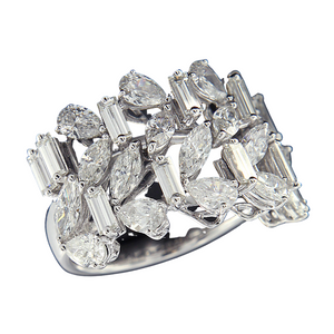 Tru - abstract diamond cocktail ring