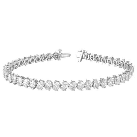 Merriam - oval diamond tennis bracelet